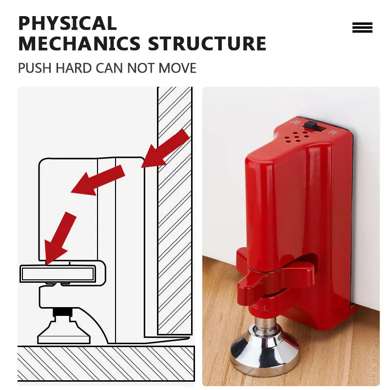 Fechadura de porta portátil, autodefesa, parada de porta, viagem, acomodação, rolha de porta, dispositivo de segurança